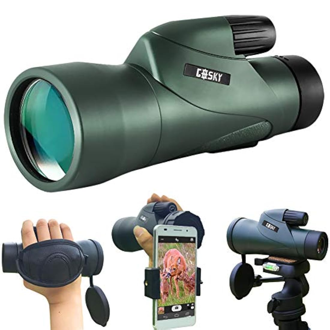 Telescopio monocular de alta definición, resistente al agua