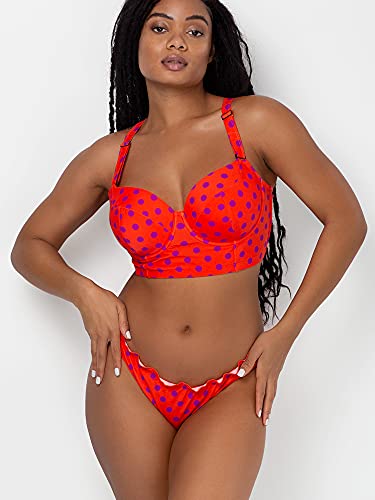 Top de bikini extra grande con varillas largas forradas