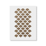 Escala de peces plantilla para estarcir – reutilizable