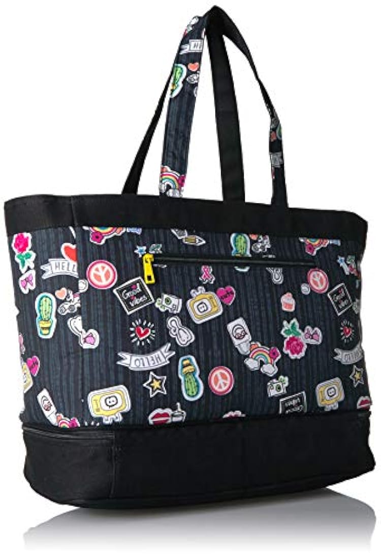 Bolsa de lona de mujer, color negro, WONDERVISION