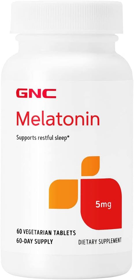 Suplementos apoya el sueño reparador GNC 5 mg, 60 tabletas