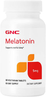 Suplementos apoya el sueño reparador GNC 5 mg, 60 tabletas