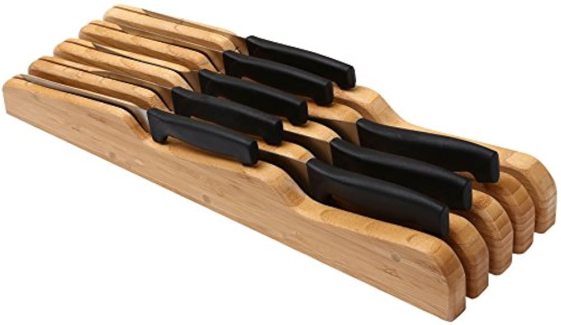 YBM Home & Kitchen taco de bambú para cuchillos Madera