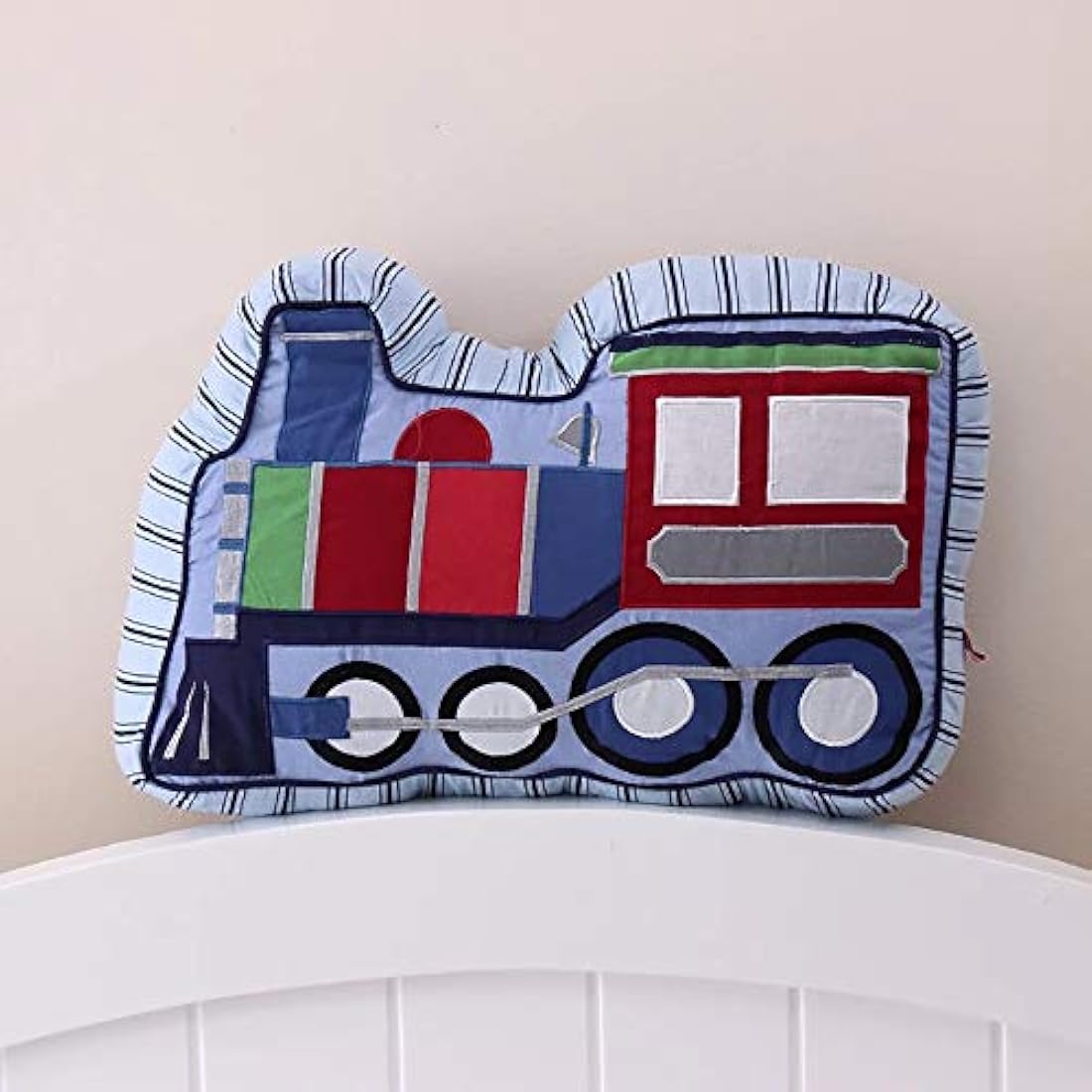 Brandream Juego de cama para niños tren y vehículo diseño