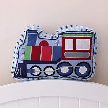 Brandream Juego de cama para niños tren y vehículo diseño