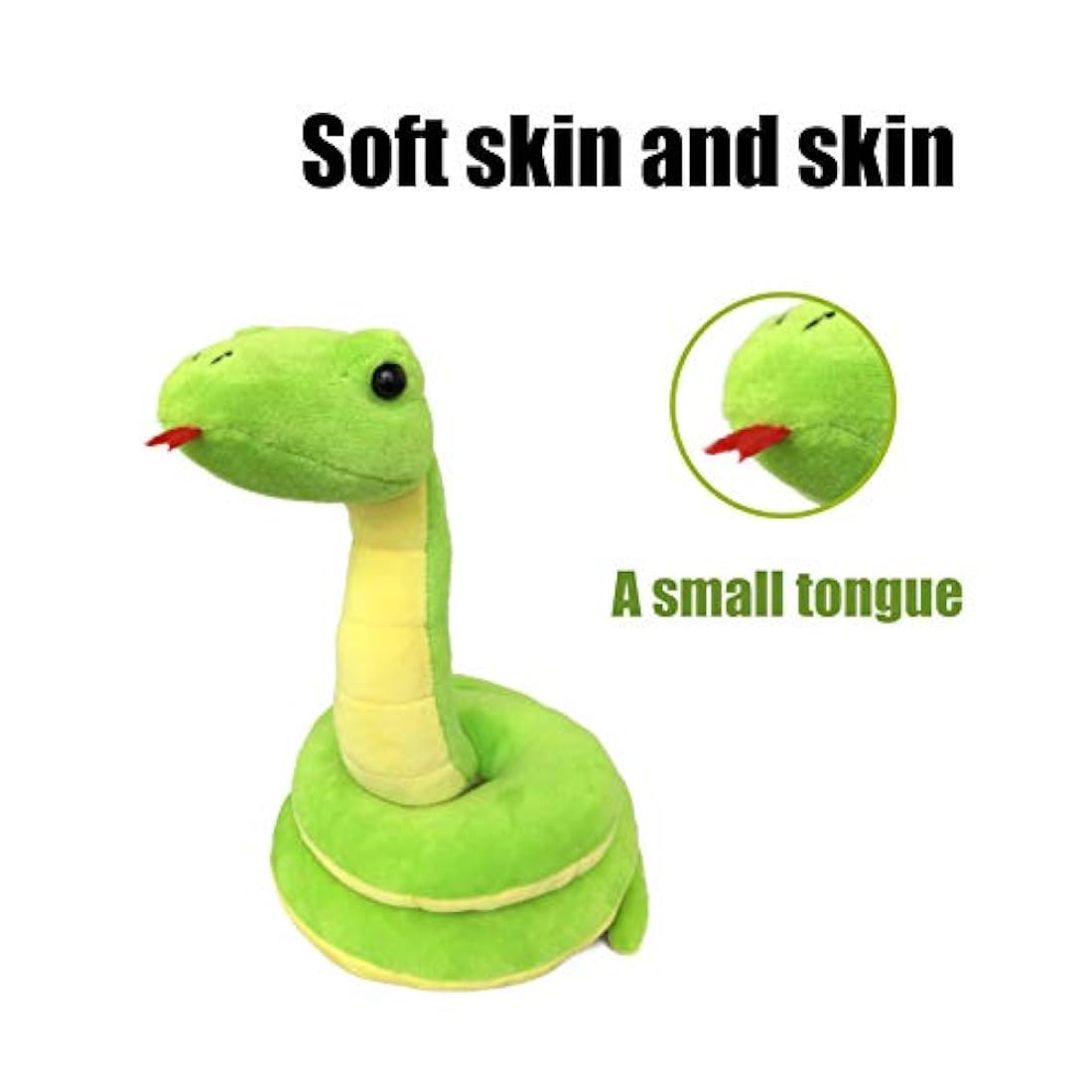 Peluche de serpiente color verde de 12 x 30 in.ICE KING BEAR