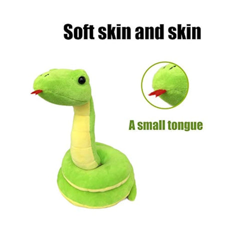 Peluche de serpiente color verde de 12 x 30 in.ICE KING BEAR