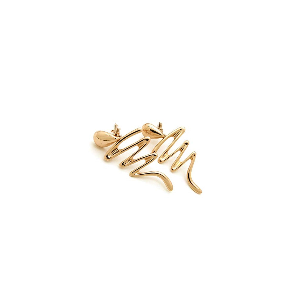 Aretes geométricos de gran tamaño para mujeres