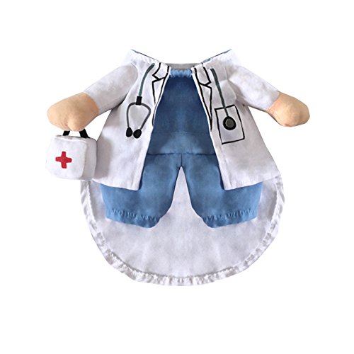 Perro Gato Doctor Traje Mascota Doctor Ropa Halloween Jeans