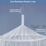 Mosquitera universal para mochileros, para camas individuales a King-Sized - 2 aberturas o toldo de cama totalmente cerrado - Diseño cónico para decoración o viaje - Bolsa gratis y kit de colgar para una fácil instalación