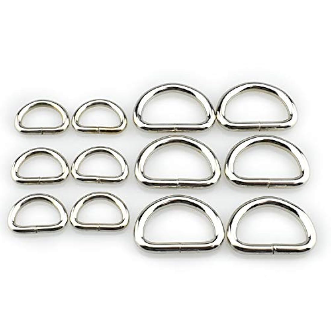 HAO PRO - Anillos de metal extra grueso soldado fuerte