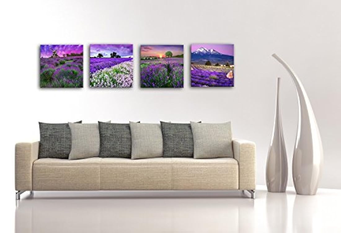 Lienzo decorativo para pared, diseño de flores