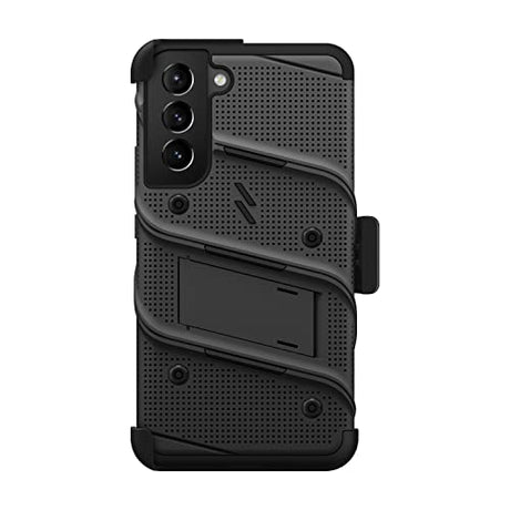 ZIZO Bolt Bundle - Funda para Galaxy S22 Plus con protector de pantalla y cordón de soporte, color negro