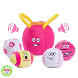 Bolsa de peluche para gimnasio con 4 pelotas