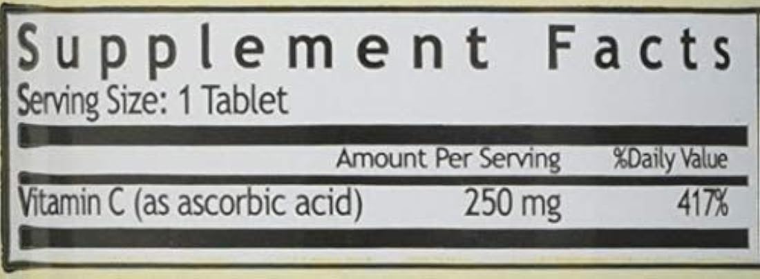 Vit C pestañas 250 mg wmill 100