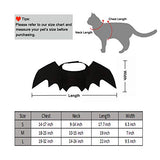 Malier Disfraz de Halloween para gatos, perros, mascotas, alas de murciélago