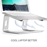 Soporte de aluminio para computadora portátil compatible