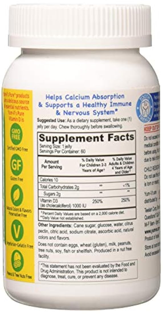 Vitamina D Masticables Gommies para niños