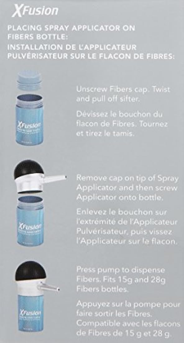 Aplicador de spray para queratina XFusion