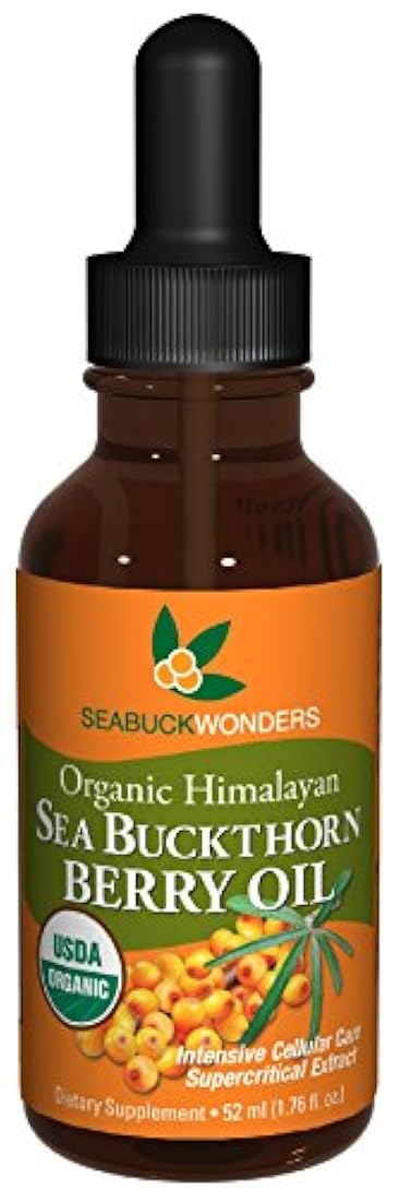 Aceite de baya Sea Buckthorn, 100% orgánica certificada