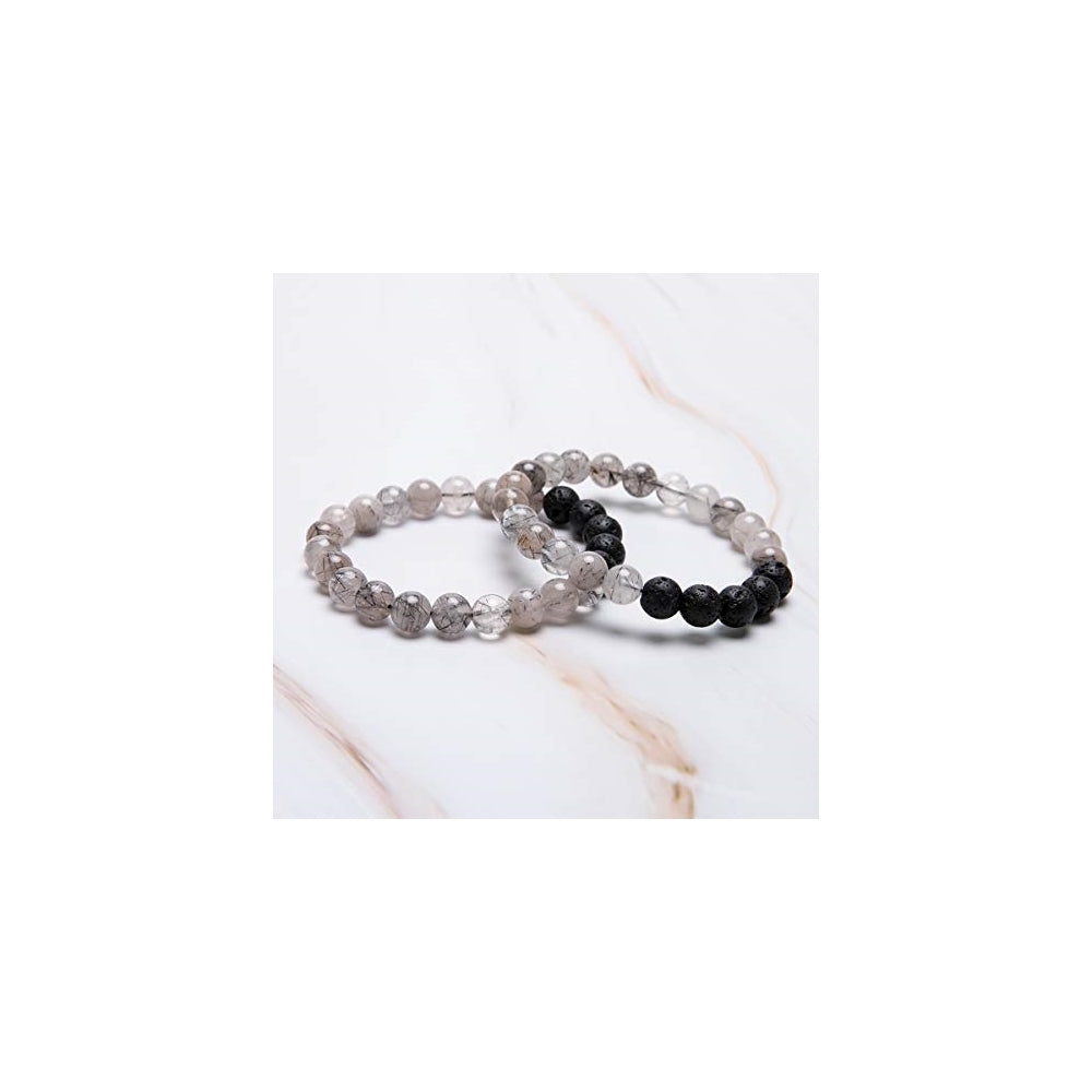 Pulseras y tobilleras elástica con cuentas redondas