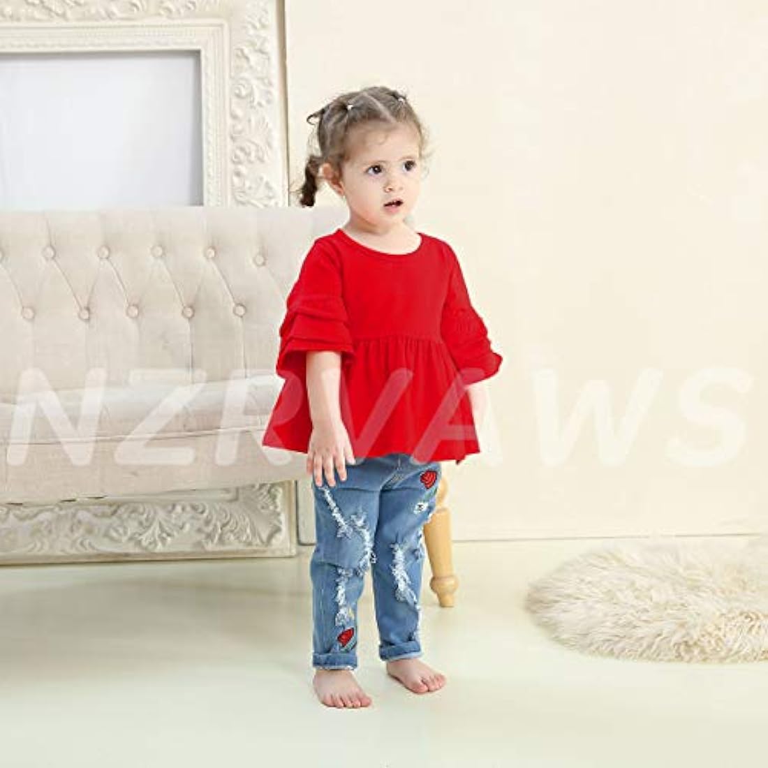 NZRVAWS - Conjunto de 2 piezas de camisetas de manga larga