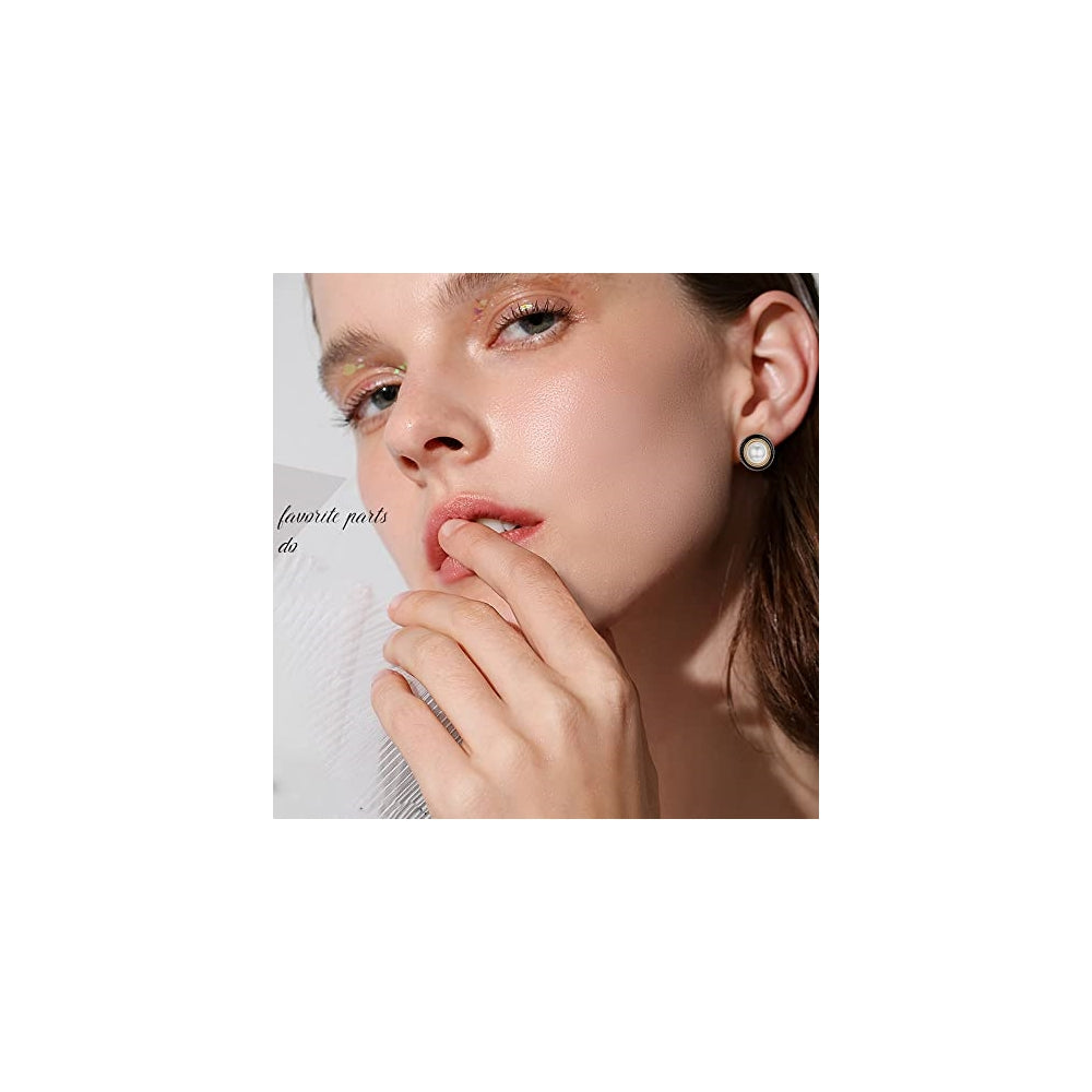 Aretes de clip para mujer,
