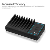 SIIG AC-PW1314-S1 - Estación de carga USB cubierta, negro,