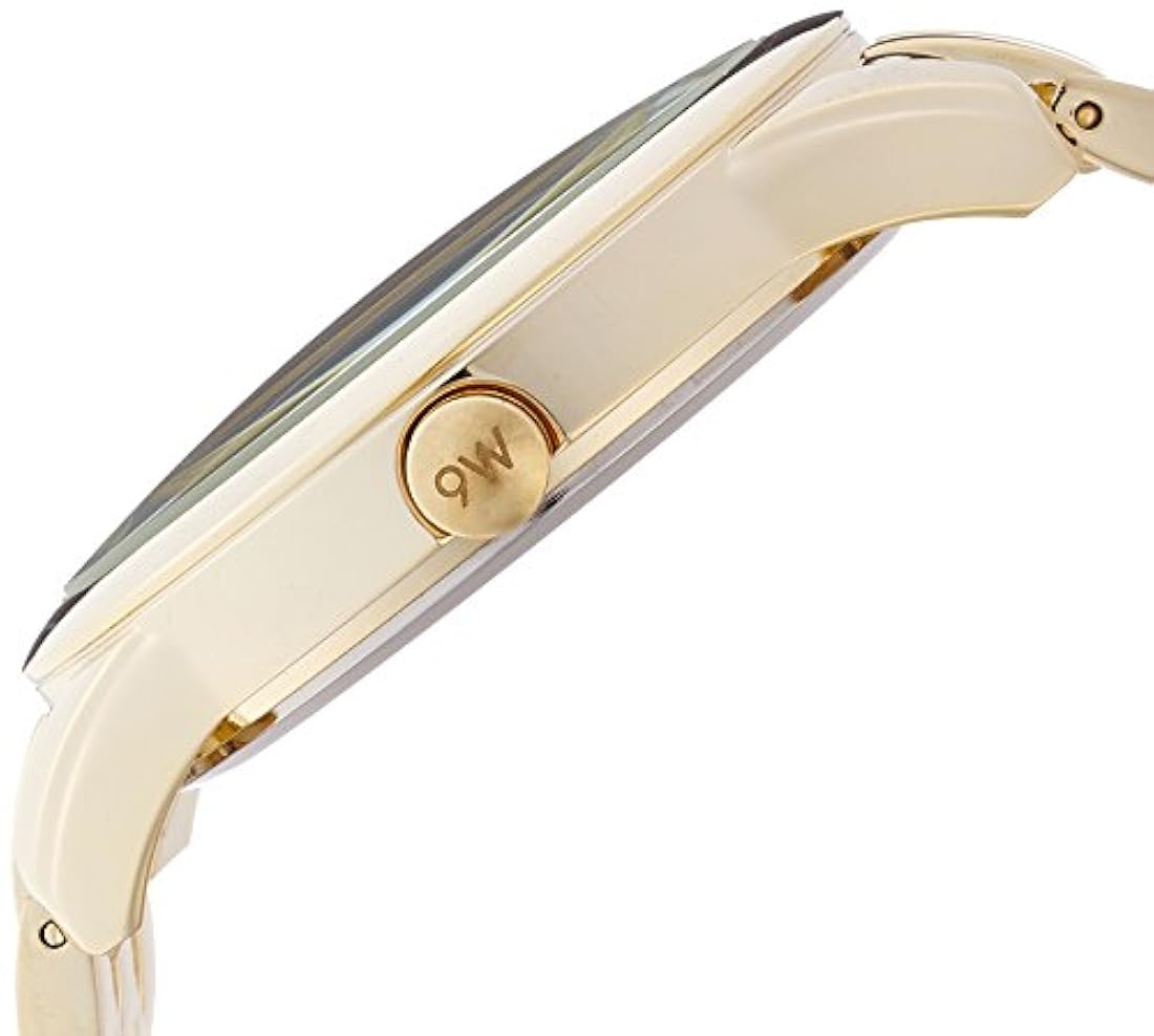 Reloj de pulsera con esfera de champagne Nine West