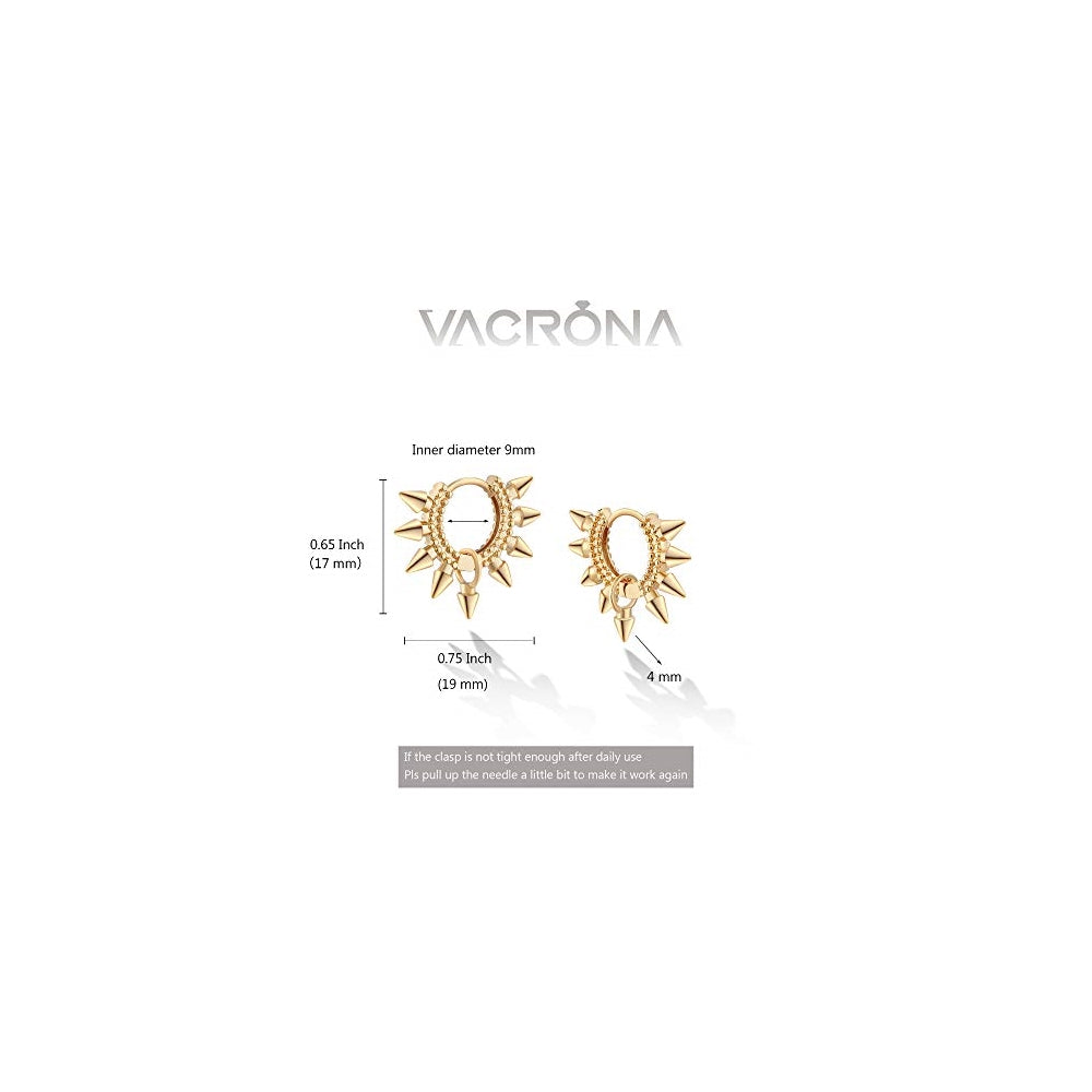 Aretes tipo arracada de aro para mujer