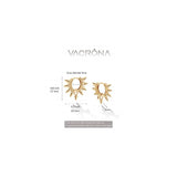 Aretes tipo arracada de aro para mujer