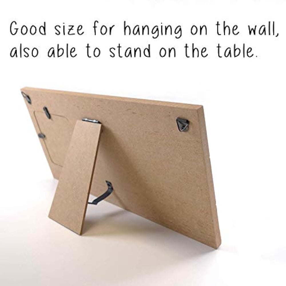 Marco de fotos en madera estilo romántico con frase