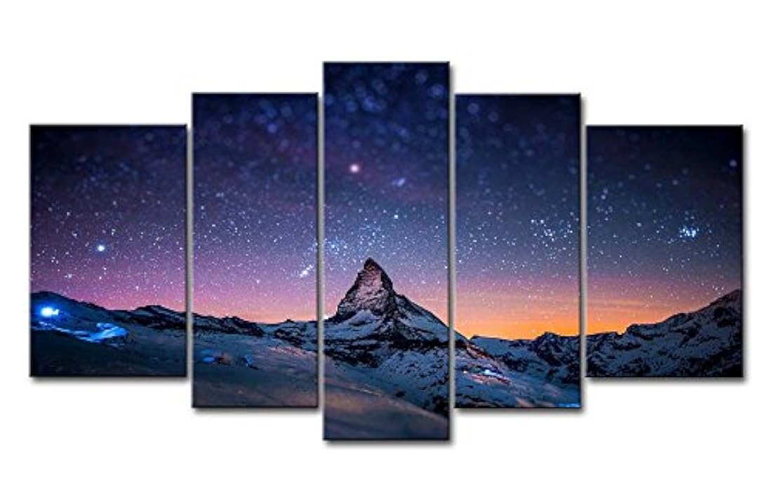 Lienzo So Crazy Art, pintura de cielo nocturno