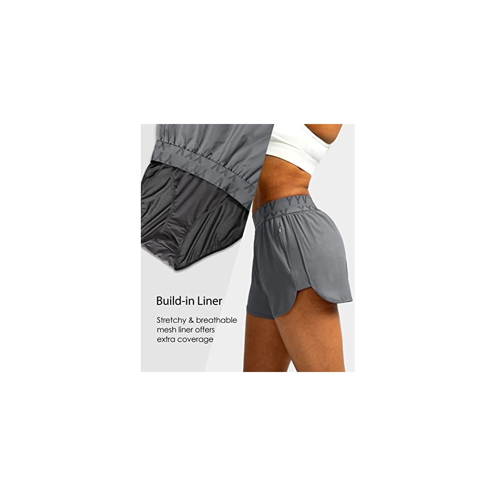 Shorts cortos de correr para mujer con bolsillos talla S
