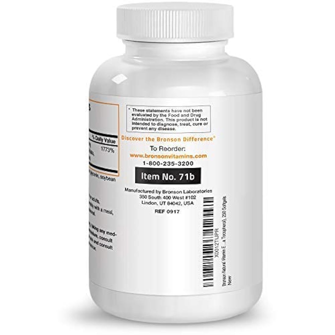 Compuestos Bronson con vitamina E natural 400 I.U.