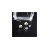 Aretes de perlas de agua dulce hipoalergénicos para mujeres