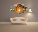 Yatsen cuadro decorativo lienzo Ciudad Pintura 5 piezas