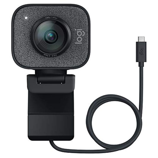 Webcam con USB-C y micrófono integrado, grafito