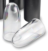 Tapas de lápiz labial transparente para ver el color