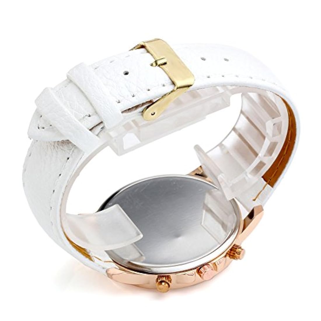 Top Plaza Fashion-Reloj analógico para mujer,correa de piel