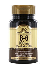 Vit B-6 pestañas 100 mg wmill 100