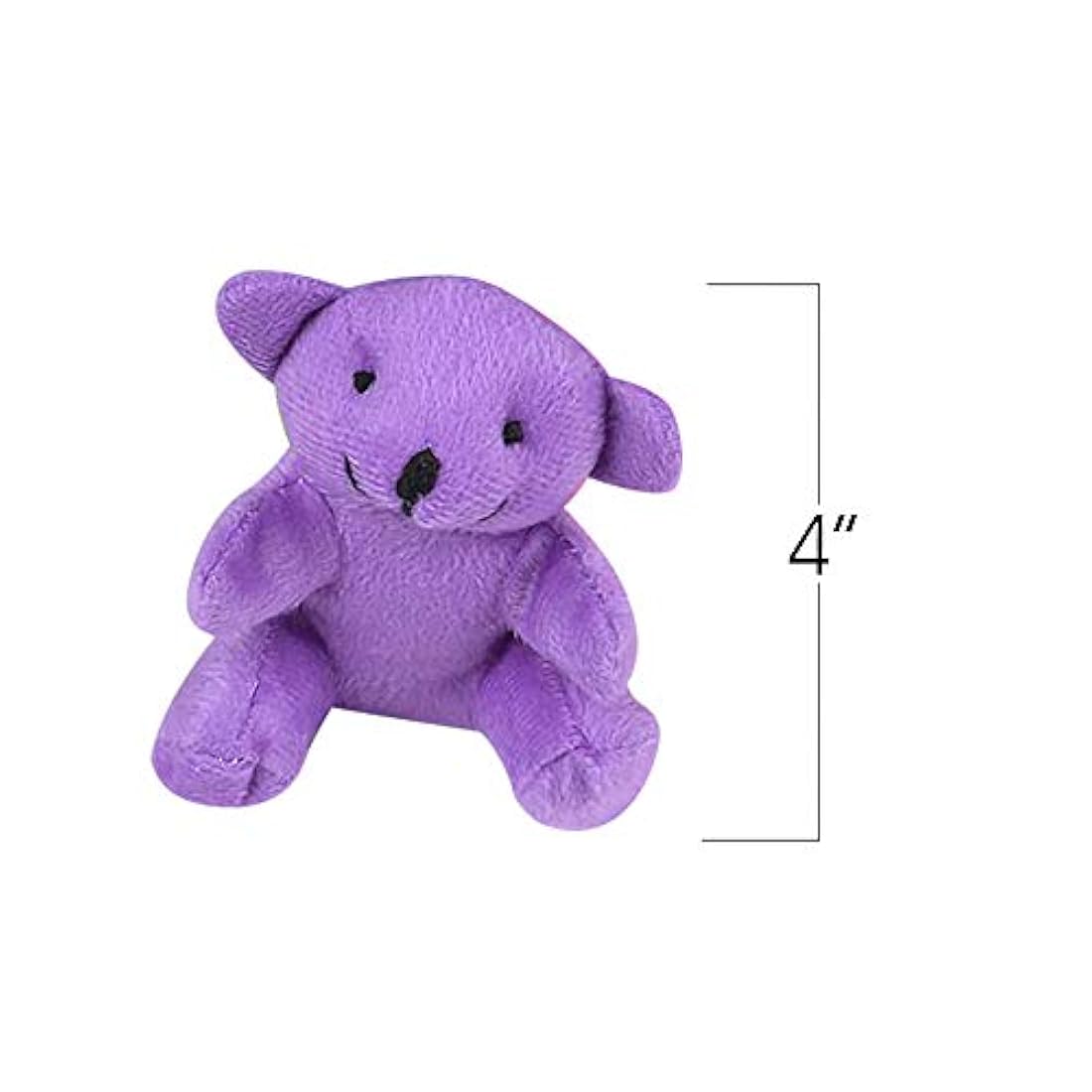 peluche de  oso color neón, juego de 12, mini animales