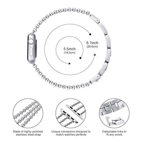 fastgo - Pulsera compatible con Apple Watch