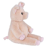 Peluche de cerdo color rosa de 15 in. Bearington Collection