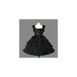 Disfraces de ángel sonriente negro talla S