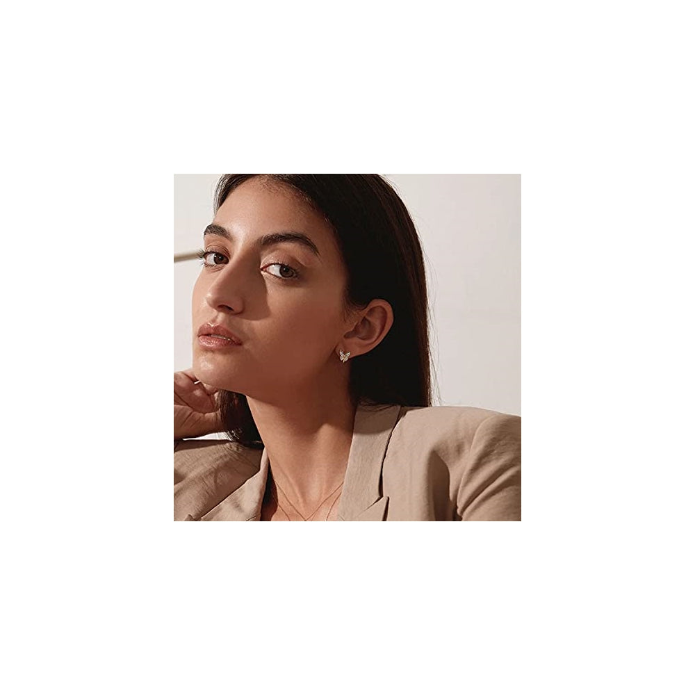 Aretes de presión pequeños para mujer