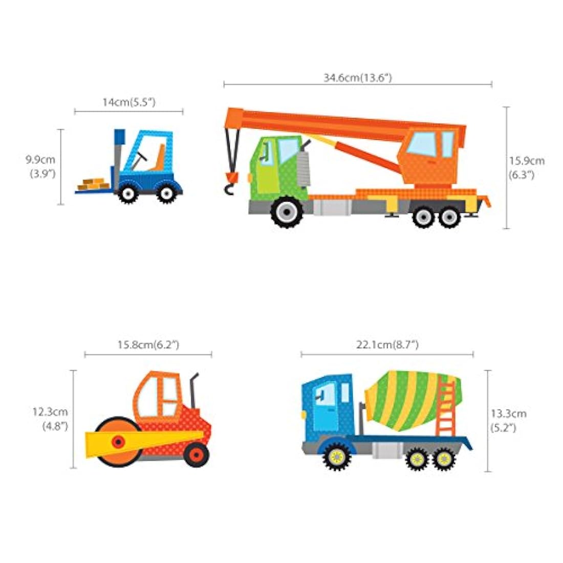 Adhesivos decorativos para pared, diseño de obra infantil