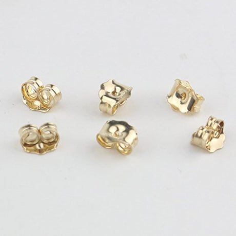 Pendientes de oro de 14 quilates con cierre de oreja