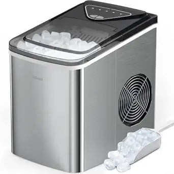 Máquina de Hielo Silonn, 9 Cubos en 6 Min, Autolimpiante