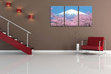 Mount Fuji - Lienzo decorativo para pared, diseño de flor